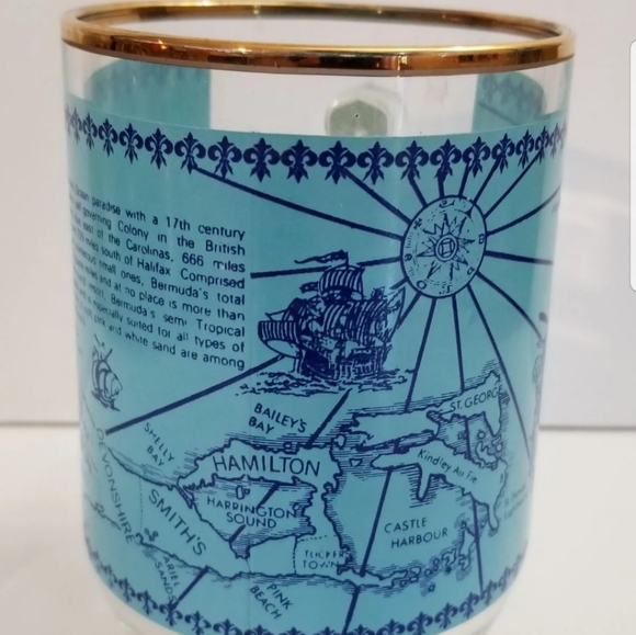 Vintage Bermuda Island Glass Mug - Picture 2 of 5